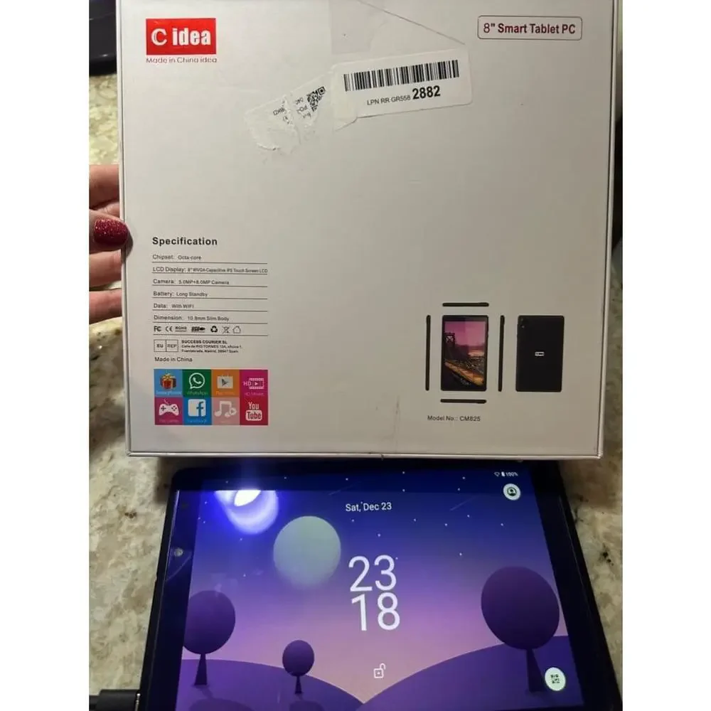 Unisex Cidea 8 inch Tablet PC Black New with Tags / Box
